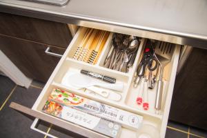 A cozinha ou kitchenette de ACT one