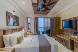 TV a/nebo společenská místnost v ubytování Hotel Ocean Grand at Hulhumale