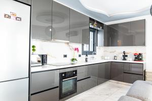 Kuchyň nebo kuchyňský kout v ubytování Sebastian Luxury Apartments