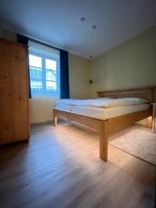 Postel nebo postele na pokoji v ubytování Modrá Hortenzie