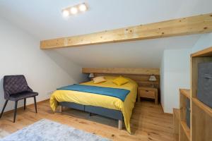 Posteľ alebo postele v izbe v ubytovaní Les 3 Sophies - Magnifique chalet pour 1 à 8 personnes proche des remontées mécaniques des prodains