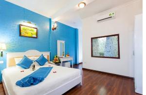 Letto o letti in una camera di Hanoi Jade Hostel