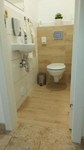 Koupelna v ubytování Apartmány Pod Lesem