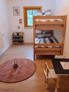Postel nebo postele na pokoji v ubytování Chalet am Bach