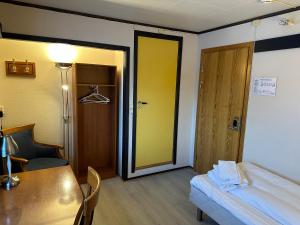 Postel nebo postele na pokoji v ubytování Camp Skytterhuset