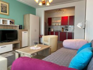Kuchyň nebo kuchyňský kout v ubytování Apartment Crveni