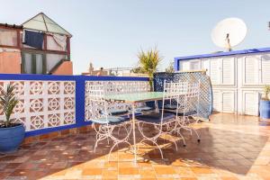 Balkón nebo terasa v ubytování Riad Hôtel Essaouira