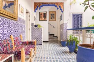 Posezení v ubytování Riad Hôtel Essaouira