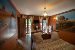 Posezení v ubytování Guest house Western-city