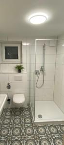 Ένα μπάνιο στο Ferienwohnung Bergstraße +26 φωτογραφίες