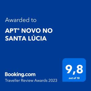 ใบรับรอง รางวัล เครื่องหมาย หรือเอกสารอื่น ๆ ที่จัดแสดงไว้ที่ APTº NOVO NO SANTA LÚCIA