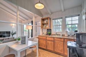 a kitchen with a sink and a counter top at Santa Barbara Studio Near Downtown and Beaches in Santa Barbara