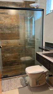 Phòng tắm tại Caiçara Flats