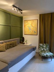 Cama o camas de una habitación en Casa Goia - Moderno apto Duplex na Ilha da Gigoia