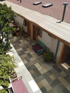 Balcon ou terrasse dans l'établissement HOSTAL LA MODERNA