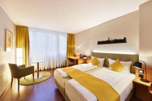 Postel nebo postele na pokoji v ubytování Hotel Engel