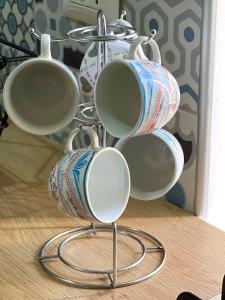Coffee and tea making facilities at Vico Longo 25 - Ensuit flat in the heart of Naples