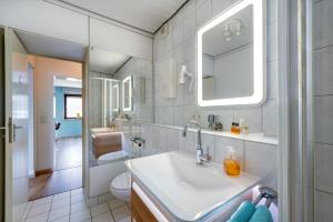 Koupelna v ubytování Penthouse Falkennest