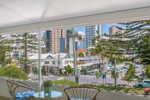 a view of a city street from a window at Tweed Paradise Unit 2 in Coolangatta