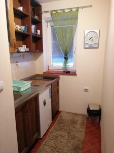 Η κουζίνα ή μικρή κουζίνα στο Oaza mira