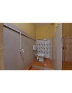 a bathroom with a toilet and a shower at Alankar Lodge, Karagpur in Kharagpur
