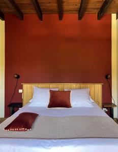 Ένα ή περισσότερα κρεβάτια σε δωμάτιο στο Gite la Tuilerie 46