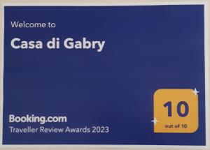 Certifikát, ocenenie alebo iný dokument vystavený v ubytovaní Casa di Gabry