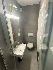Ένα μπάνιο στο Beautiful flat with nice lake and mountain views