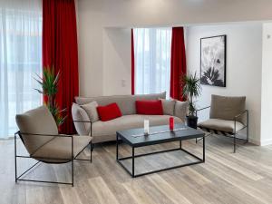 Posezení v ubytování DORMERO Hotel Darmstadt