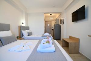 Μια τηλεόραση ή/και κέντρο ψυχαγωγίας στο Armonia Luxury Suites