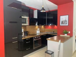 Kuchnia lub aneks kuchenny w obiekcie Ermont paris