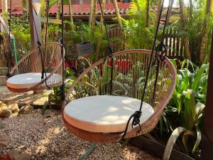 Um jardim em Pousada Paloma