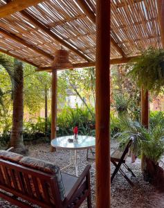 Um jardim em Pousada Paloma