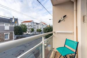 Balkón alebo terasa v ubytovaní Charmant appartement à 500m de la plage