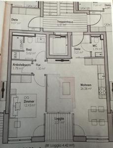 Půdorys ubytování Apartment Breitensteinblick - wandern, radeln und Mehr