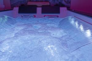 a large pool of water in a room at Romance Spa Nuit D'amour in Le Havre