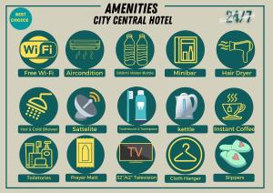 Certifikát, hodnocení, plakát nebo jiný dokument vystavený v ubytování City Central Hotel