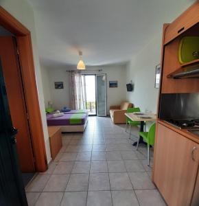 Kuchyň nebo kuchyňský kout v ubytování Studios Edem