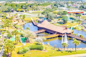an aerial view of a park with a water park at Sea Kastle in Panama City Beach