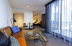 Кът за сядане в Alpha Mosaic Hotel Fortitude Valley Brisbane