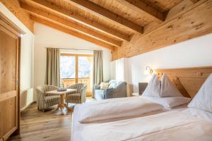 Postel nebo postele na pokoji v ubytování Hotel Vorderronach
