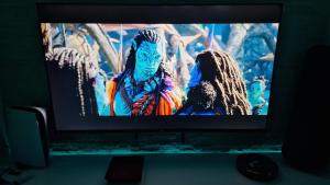 Široki BrijegにあるWellness apartment BLACK-WHITEのテレビ画面 +14枚の写真