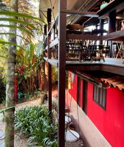 Um jardim em Pousada Paloma