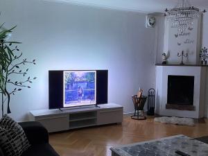 TV a/nebo společenská místnost v ubytování Säfsen Stay
