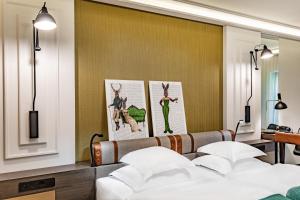 Posteľ alebo postele v izbe v ubytovaní Hotel Traugutta3