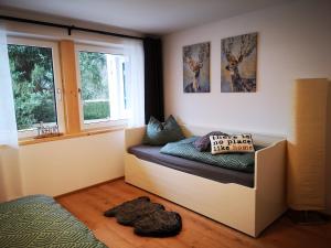 Postel nebo postele na pokoji v ubytování Ferienwohnung Lieblingszeit