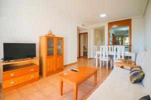 A television and/or entertainment centre at El Rinconcito