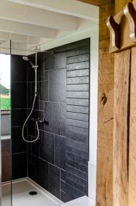 Kúpeľňa v ubytovaní La cabane du cerf et son sauna
