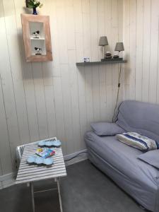 Posezení v ubytování Chambre La Poulpiquet