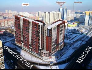 Tầm nhìn từ trên cao của 1-ком.квартира от ИП Дома света, перекресток Кенесары-Кумисбекова